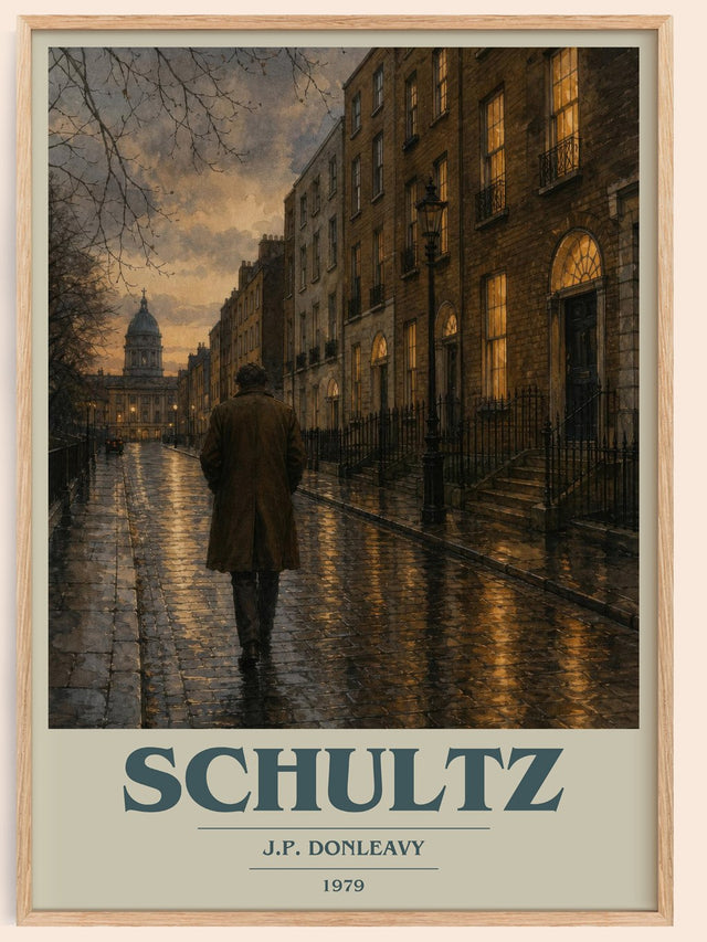 Schultz Book Cover Poster by J.P. Donleavy