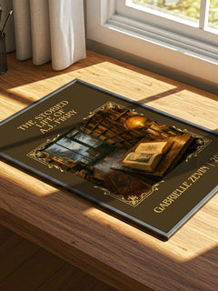 Storied Life of A.J. Fikry Classic Book Art Print by Gabrielle Zevin – print on a sunlit desk
