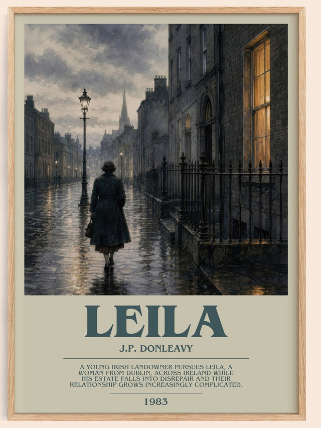 Leila Bookish Wall Art by J.P. Donleavy
