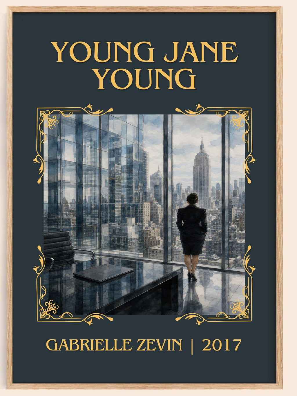 Young Jane Young Classic Book Art Print by Gabrielle Zevin – book poster