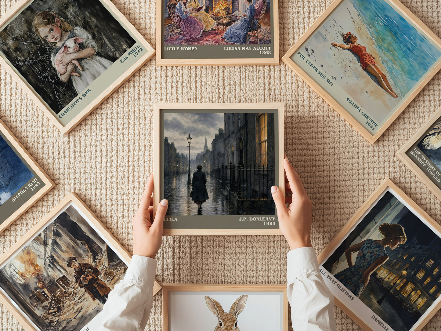 Leila literary book poster framed on wall – literary fiction wall art