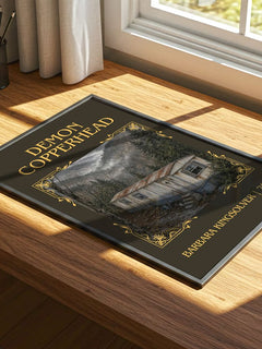 Demon Copperhead Classic Book Art Print by Barbara Kingsolver – print on a sunlit desk