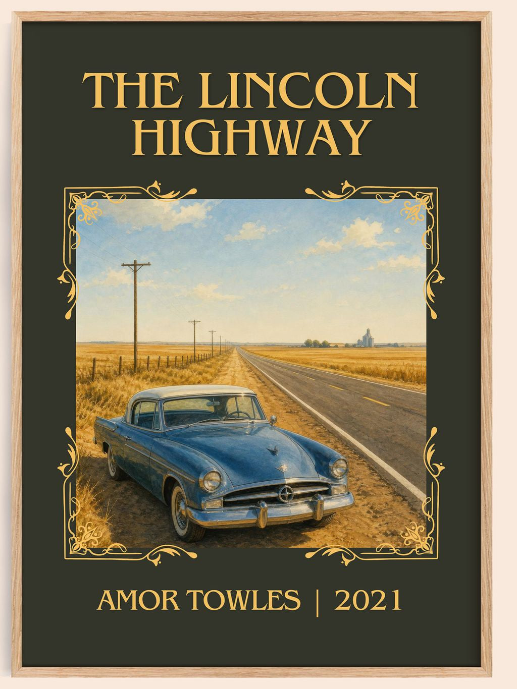The Lincoln Highway Classic Book Art Print by Amor Towles – book poster