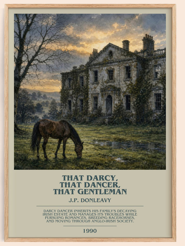 That Darcy, That Dancer, That Gentleman Bookish Wall Art – J. Donleavy