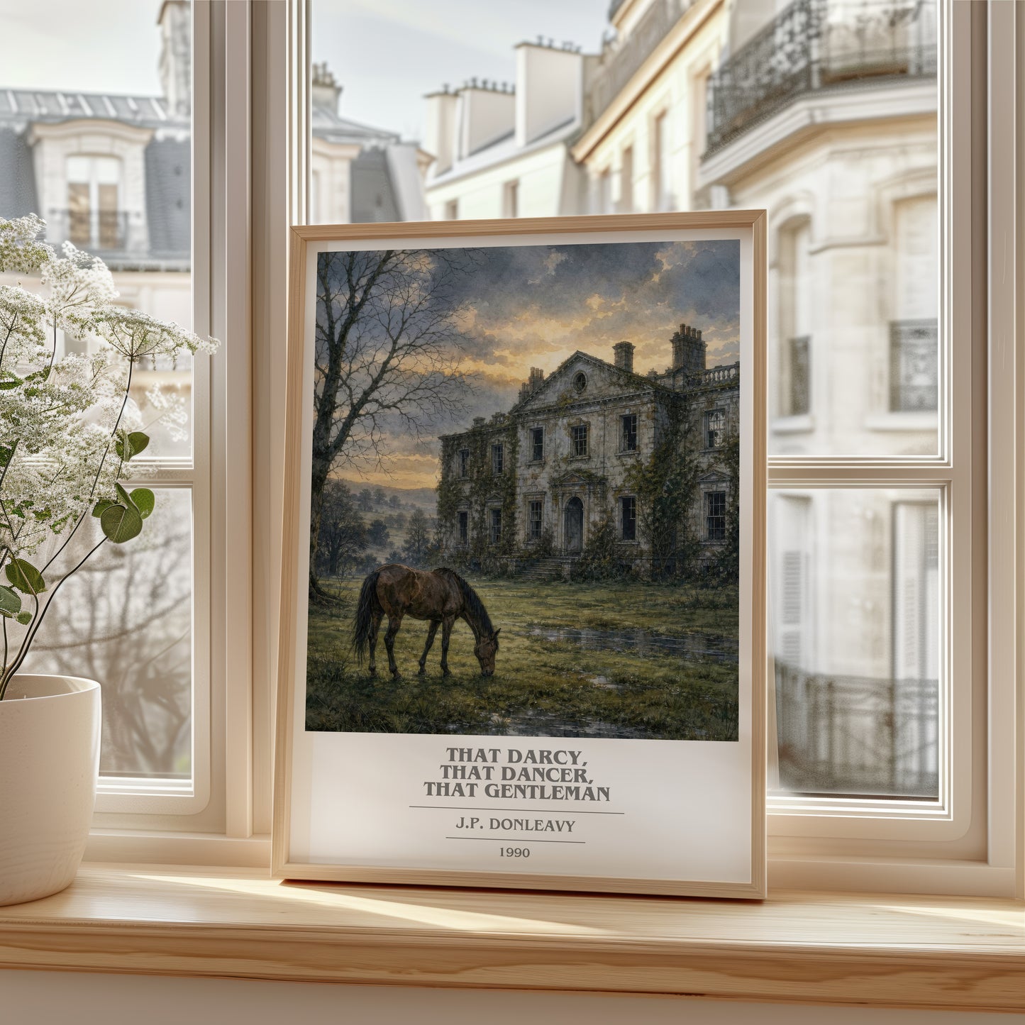That Darcy, That Dancer, That Gentleman book cover poster colour and style options – J.P. Donleavy book art