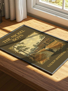The Nickel Boys Classic Book Art Print by Colson Whitehead – print on a sunlit desk