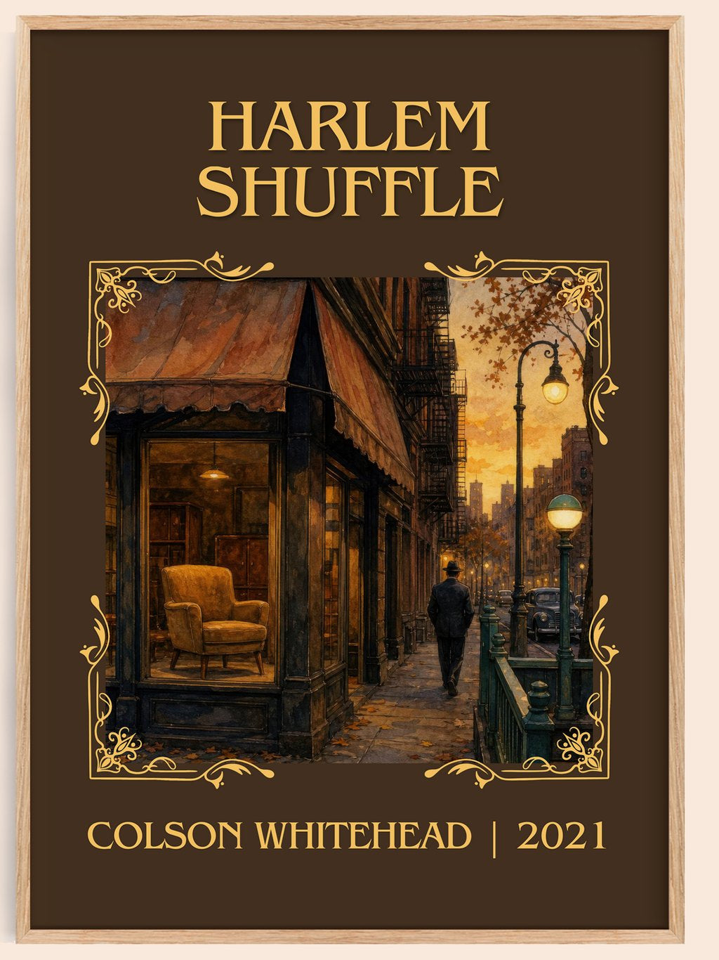 Harlem Shuffle Classic Book Art Print by Colson Whitehead – book poster