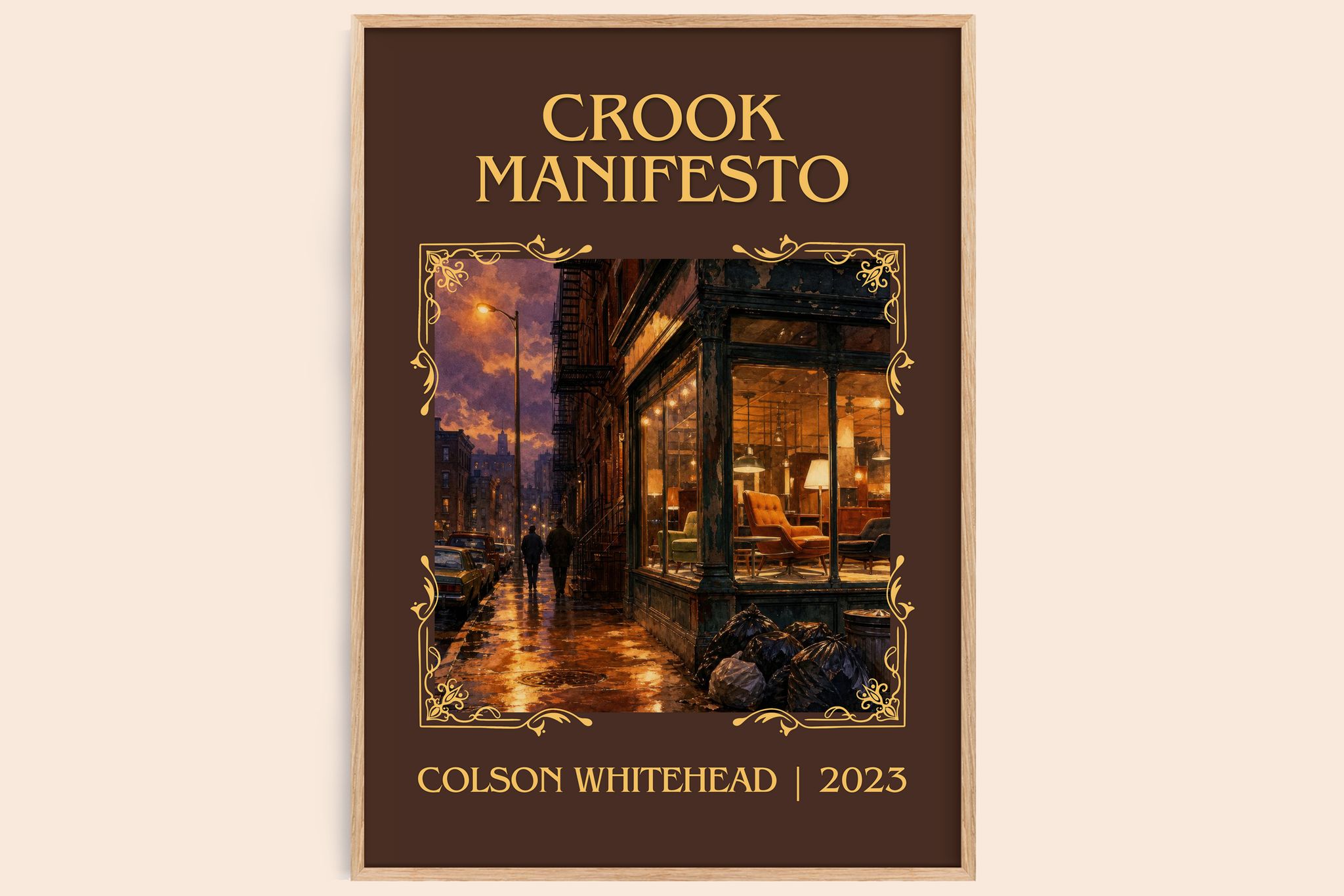 Crook Manifesto Classic Book Art Print by Colson Whitehead