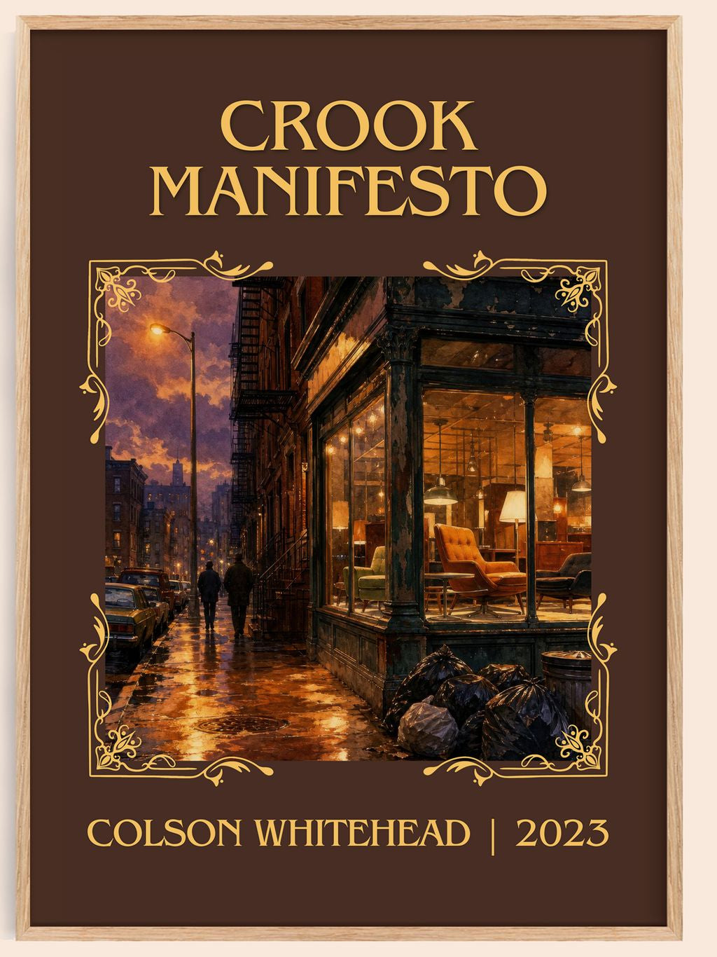 Crook Manifesto Classic Book Art Print by Colson Whitehead – book poster