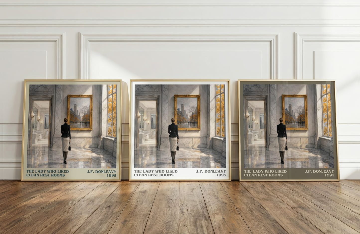 The Lady Who Liked Clean Rest Rooms literary art print colour and style options – J.P. Donleavy book art