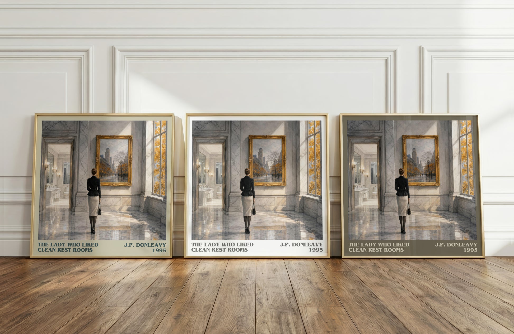 The Lady Who Liked Clean Rest Rooms literary art print colour and style options – J.P. Donleavy book art