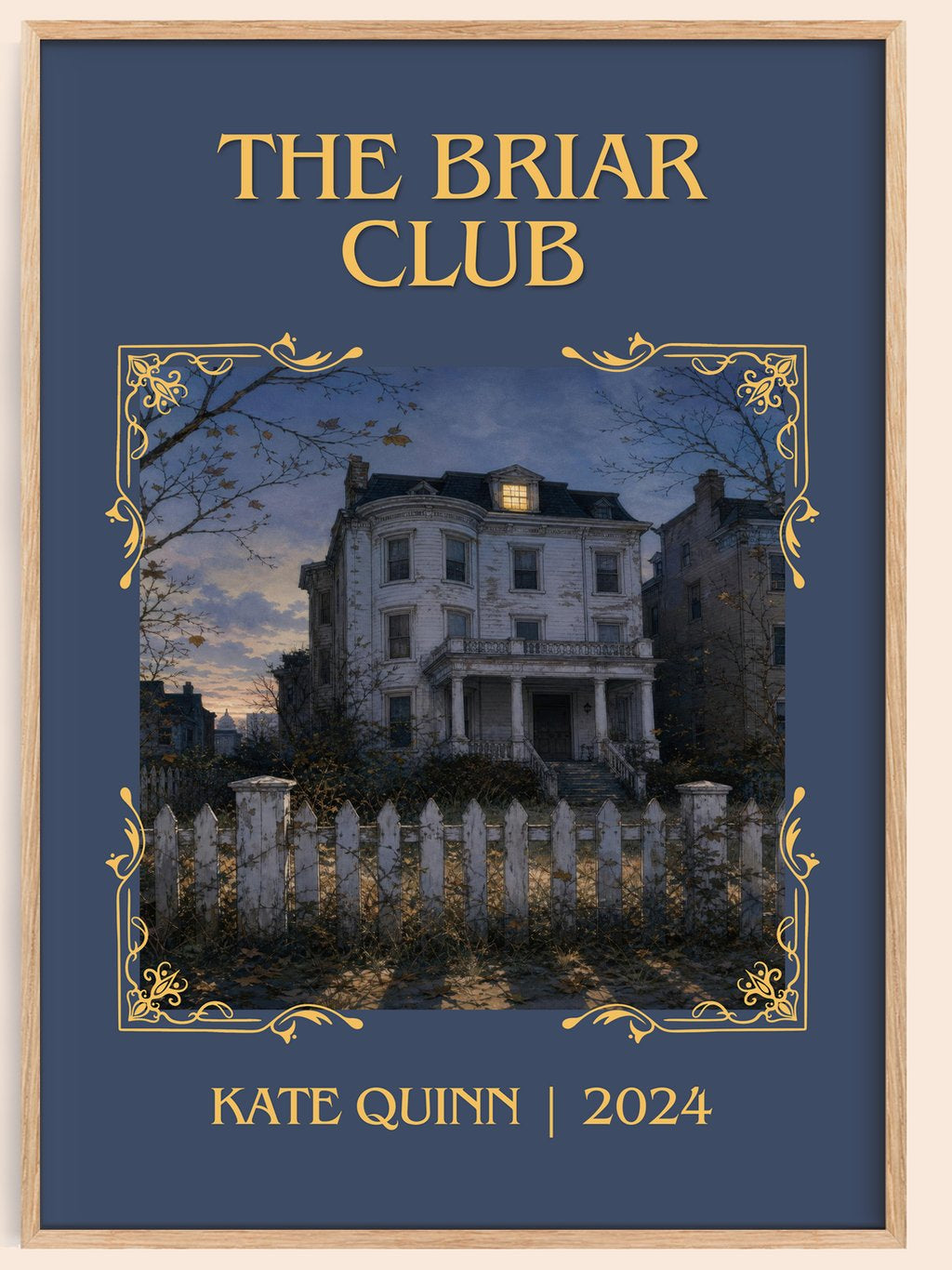 The Briar Club Classic Book Art Print by Kate Quinn – book poster