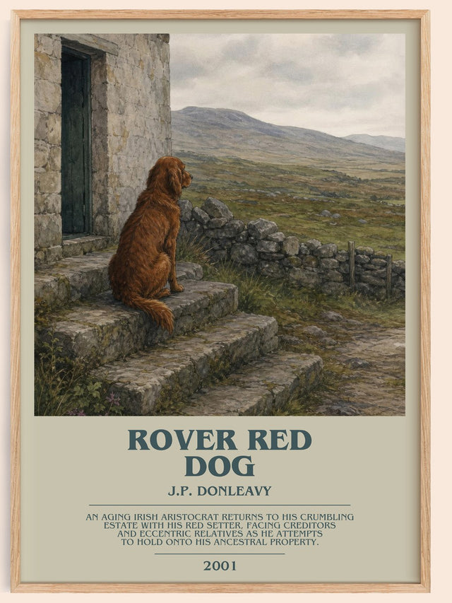 Rover Red Dog Bookish Wall Art by J.P. Donleavy