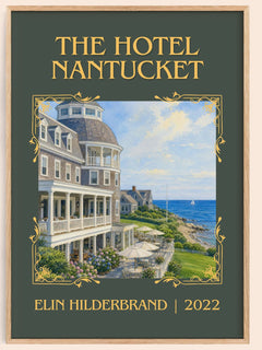 The Hotel Nantucket Classic Book Art Print by Elin Hilderbrand – book poster