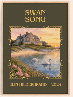Swan Song Classic Book Art Print by Elin Hilderbrand – book poster