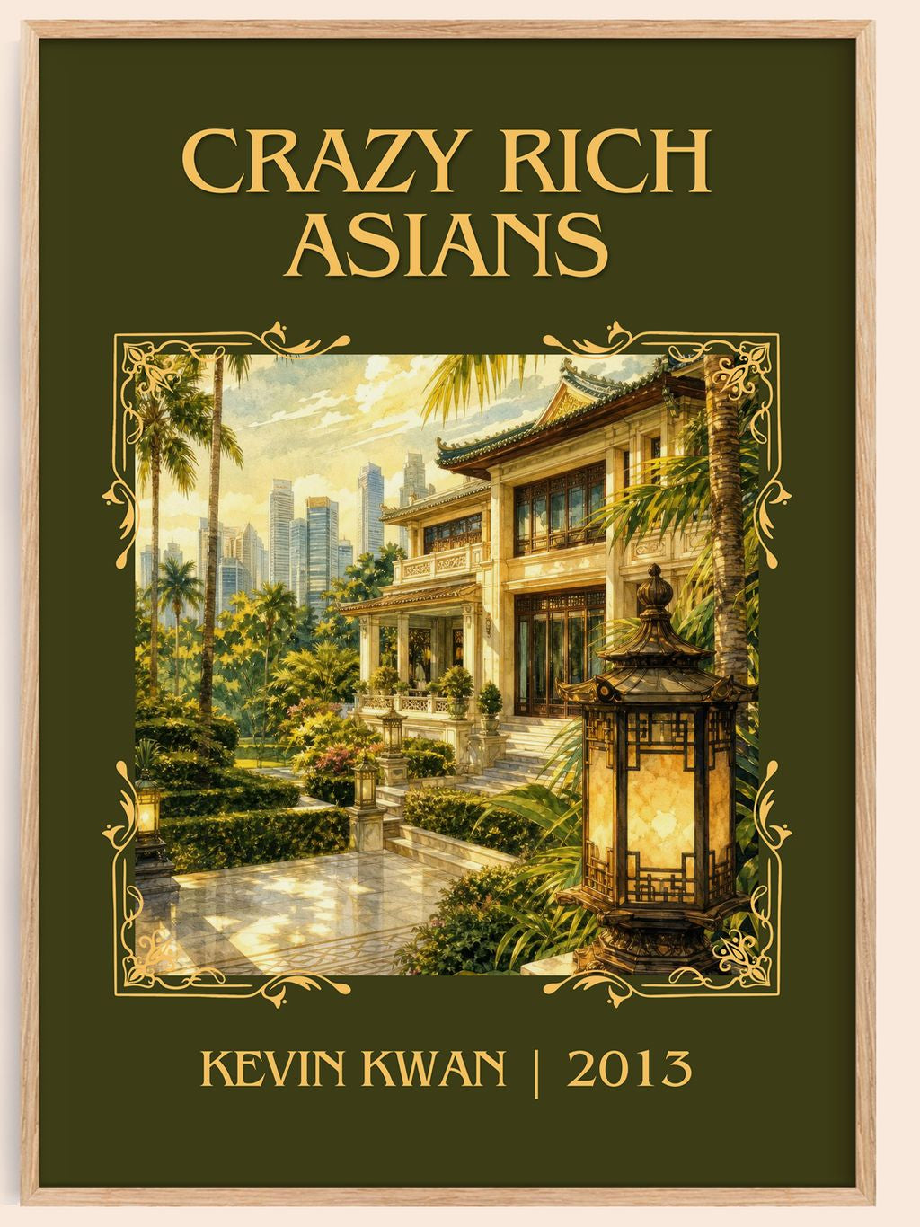 Crazy Rich Asians Classic Book Art Print by Kevin Kwan – book poster