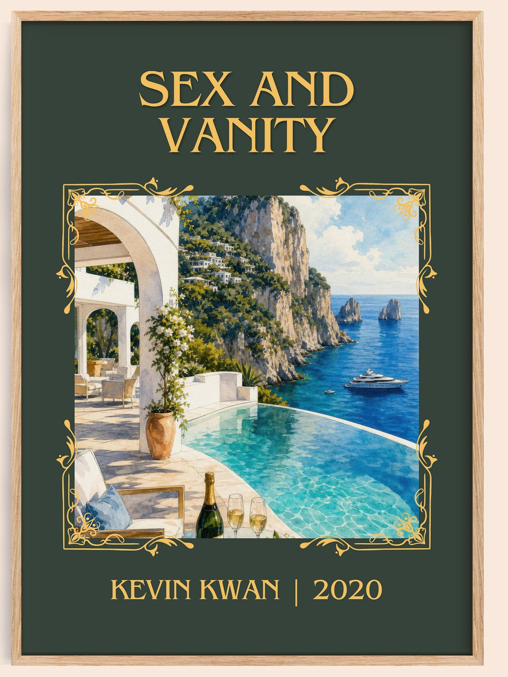 Sex and Vanity Classic Book Art Print by Kevin Kwan – book poster