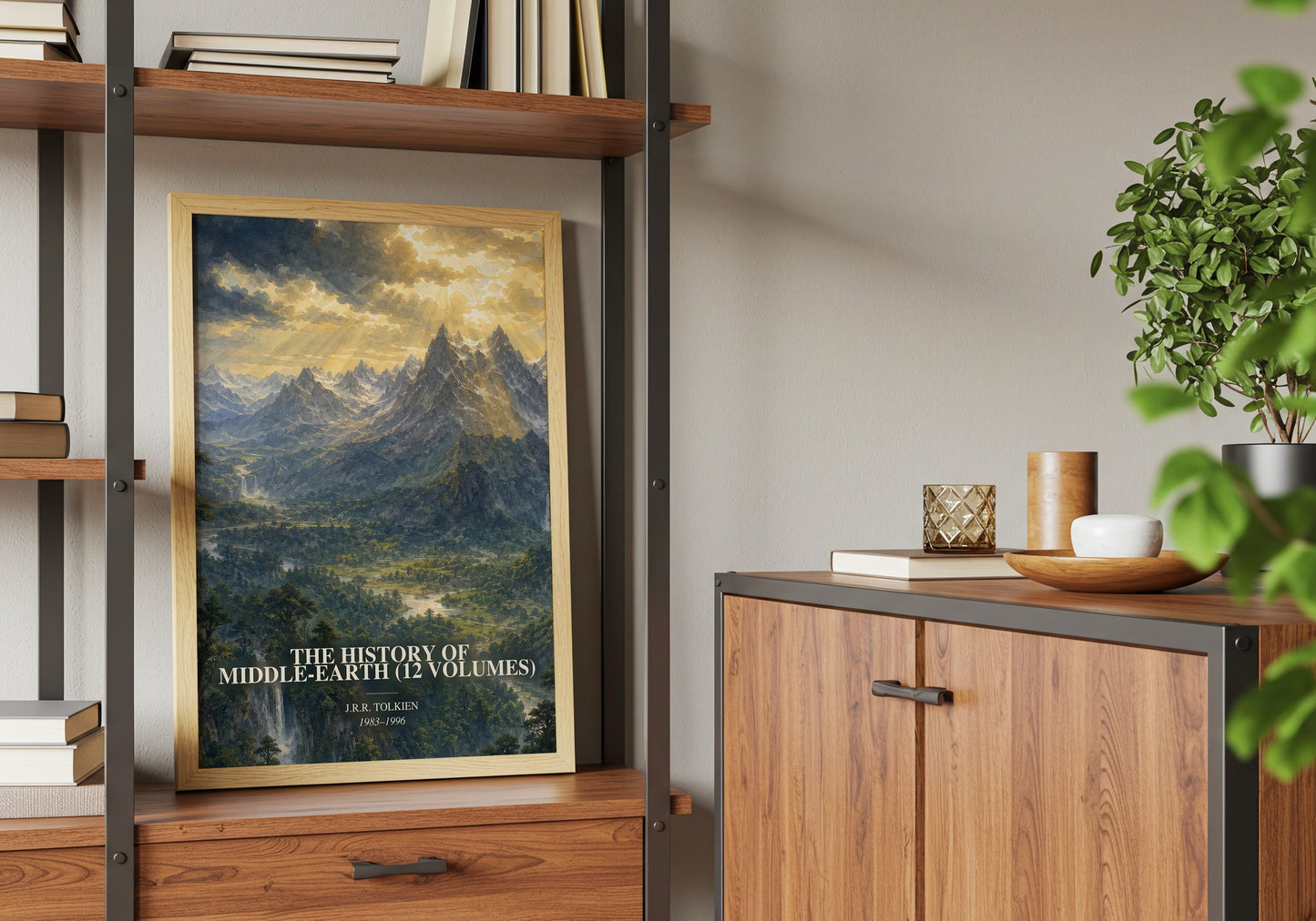 The History Of Middle-Earth (12 Volumes) book watercolour illustration paper finish options – matte satin gloss