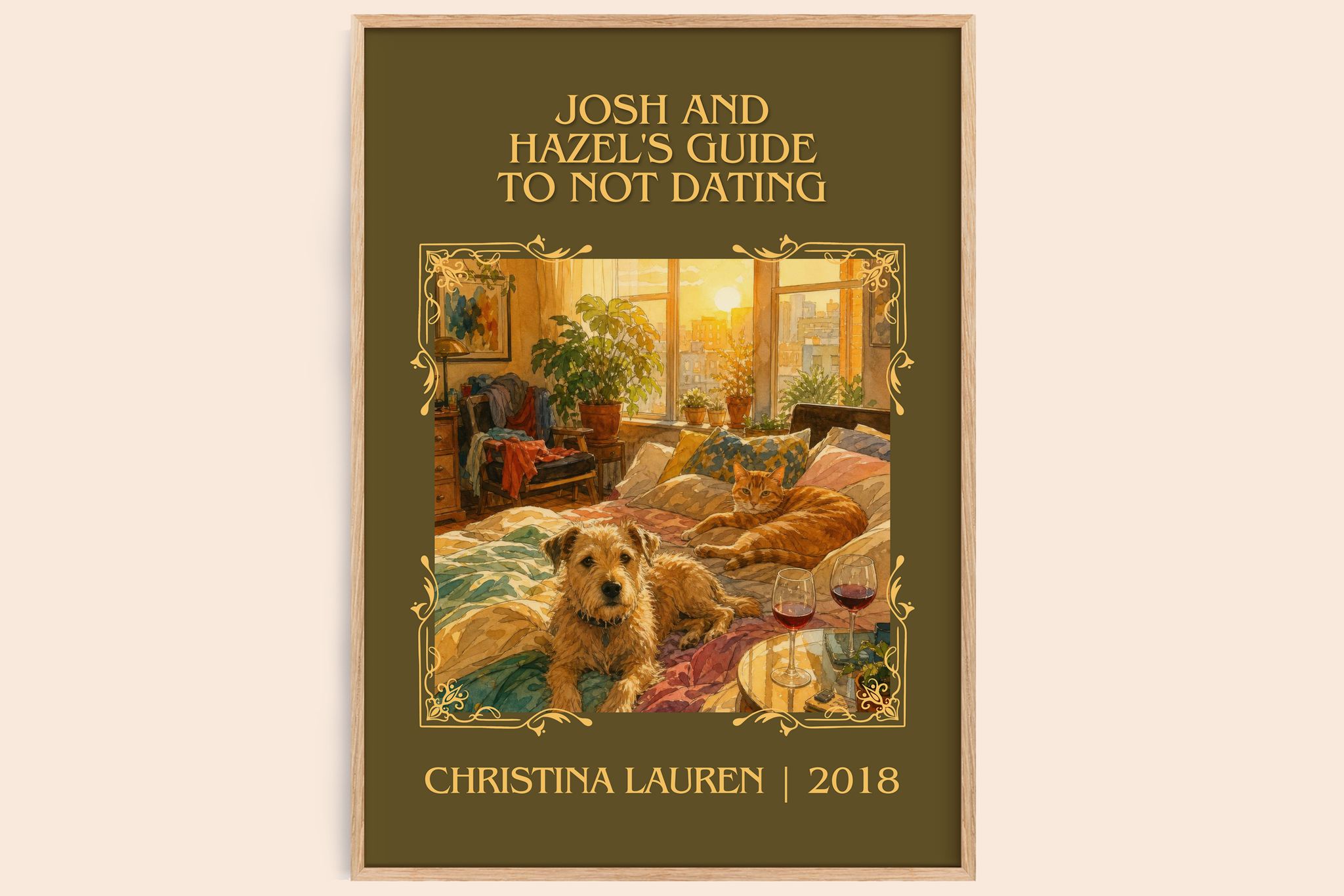 Josh and Hazel's Guide to Not Dating Classic Book Art Print by Christina Lauren