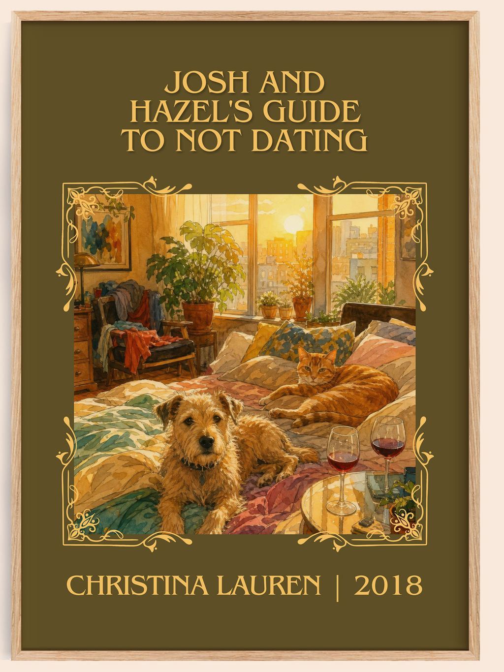 Josh and Hazel's Guide to Not Dating Classic Book Art Print by Christina Lauren – book poster