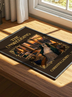 The Unwedding Classic Book Art Print by Christina Lauren – print on a sunlit desk