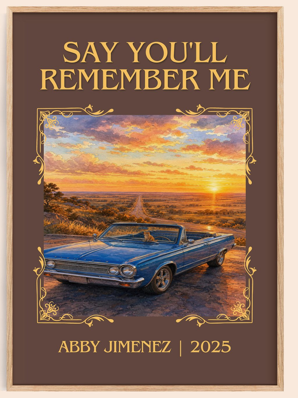 Say You'll Remember Me Classic Book Art Print by Abby Jimenez – book poster