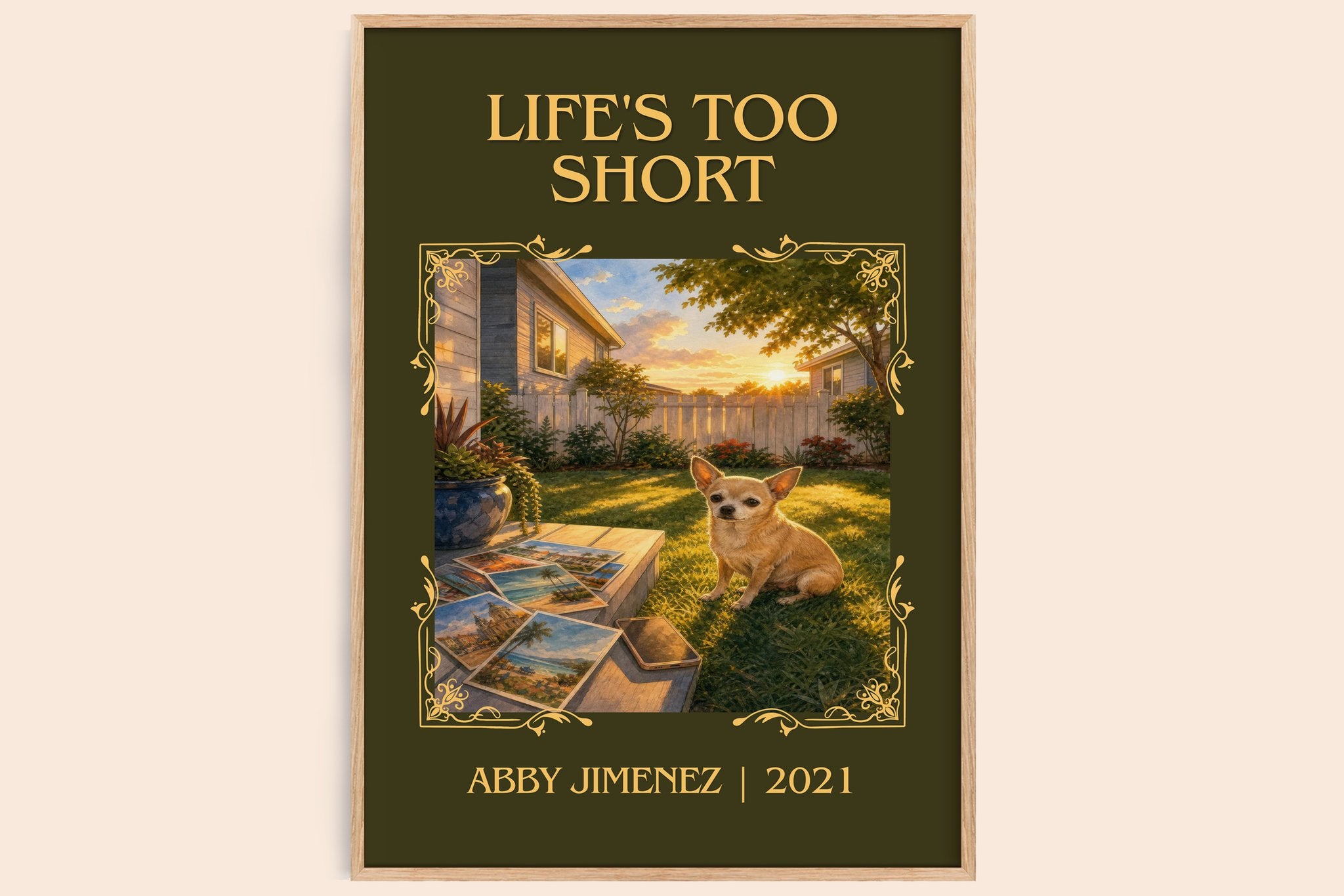 Life's Too Short Classic Book Art Print by Abby Jimenez