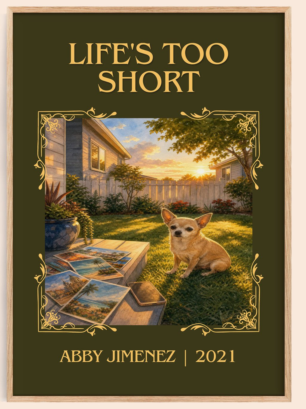 Life's Too Short Classic Book Art Print by Abby Jimenez – book poster