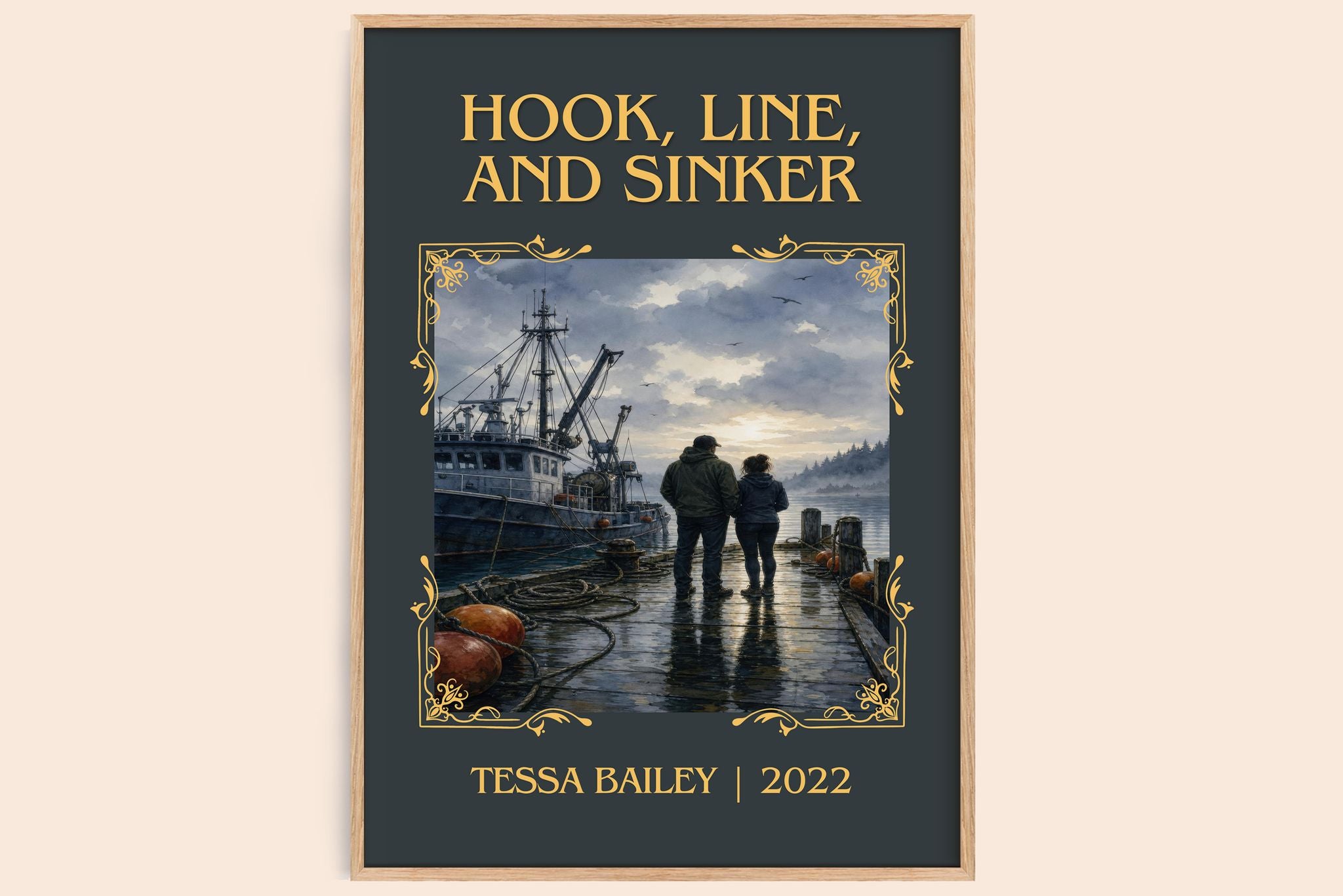 Hook, Line, and Sinker Classic Book Art Print by Tessa Bailey