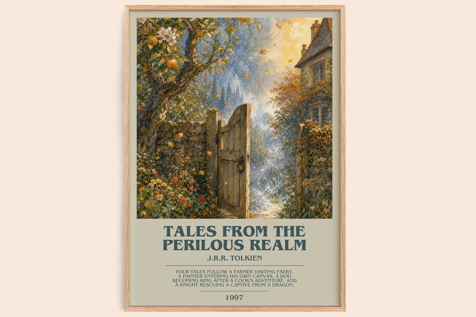 Tales From The Perilous Realm bookish book poster by J.R.R. Tolkien – framed literary art print