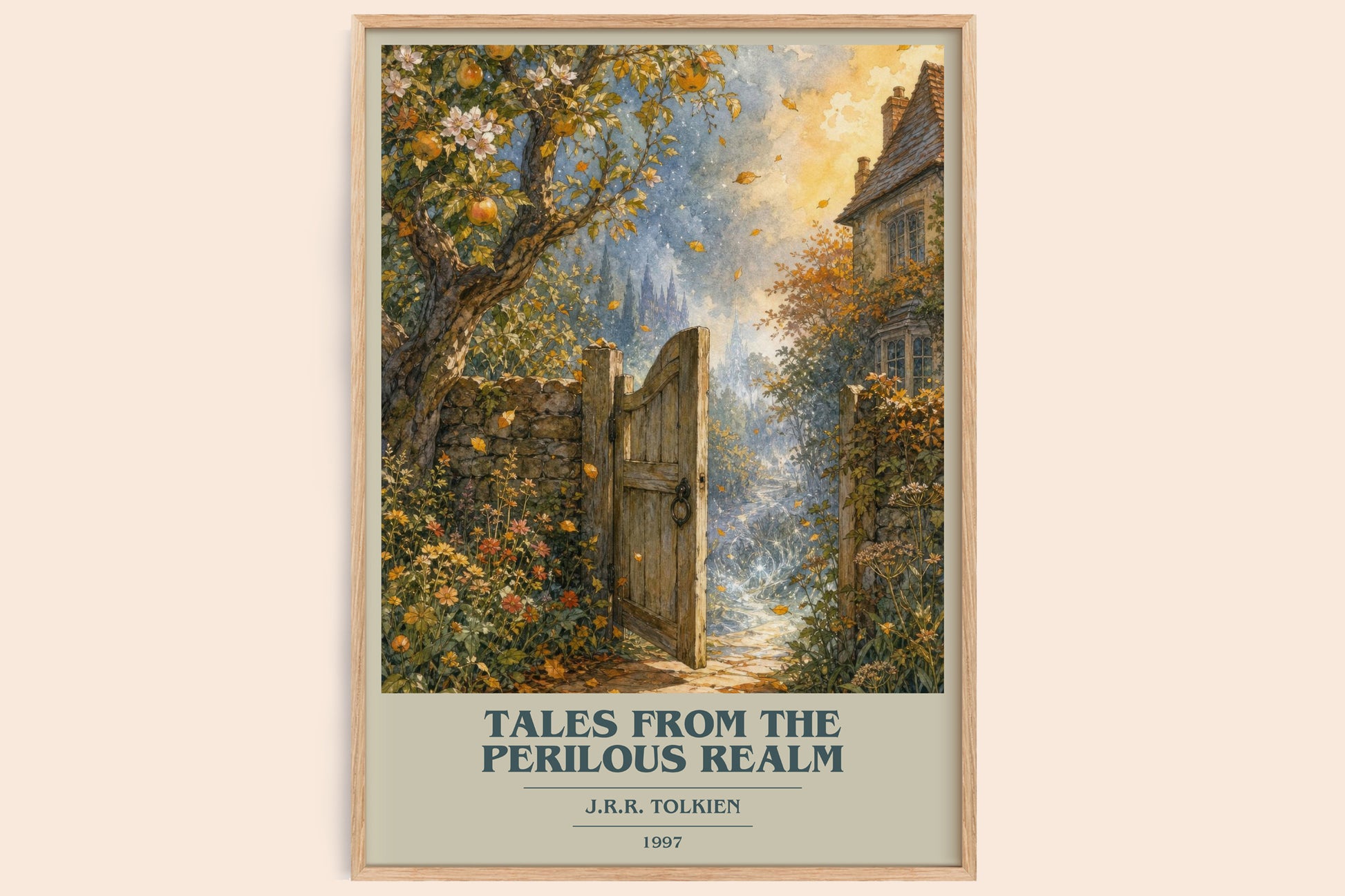 Tales From The Perilous Realm book cover book poster by J.R.R. Tolkien – framed literary art print