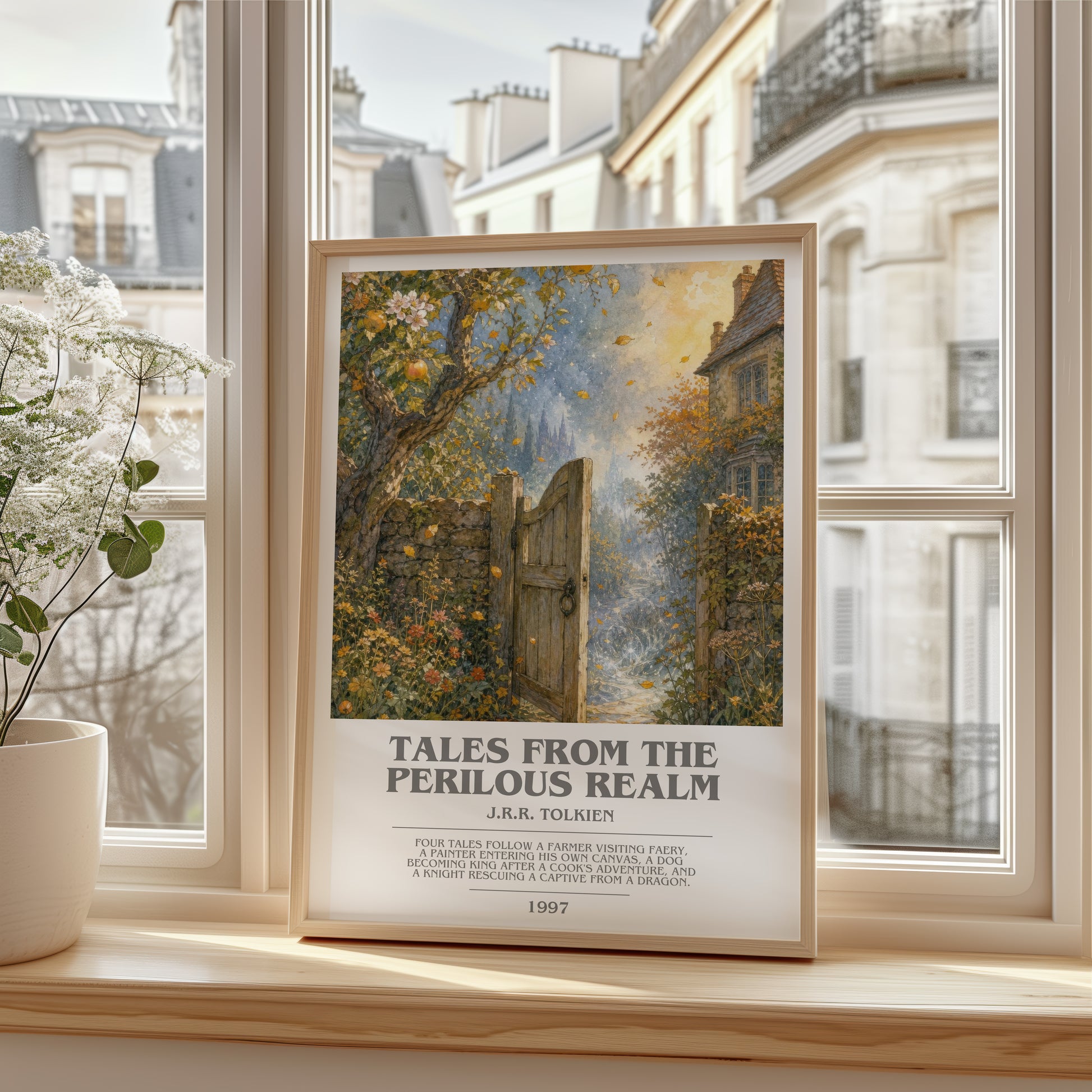 Tales From The Perilous Realm bookish poster colour and style options – J.R.R. Tolkien book art