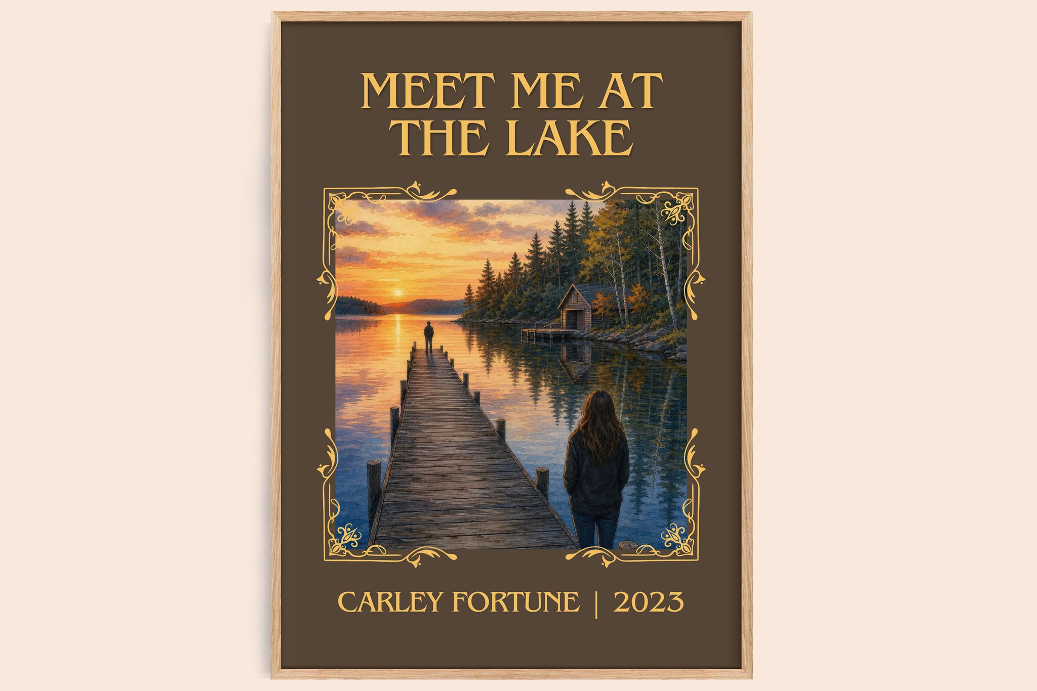 Meet Me at the Lake Classic Book Art Print by Carley Fortune