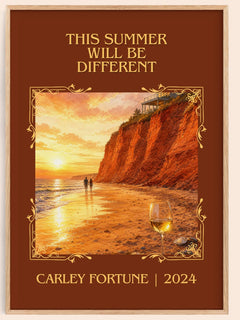 This Summer Will Be Different Classic Book Art Print by Carley Fortune – book poster