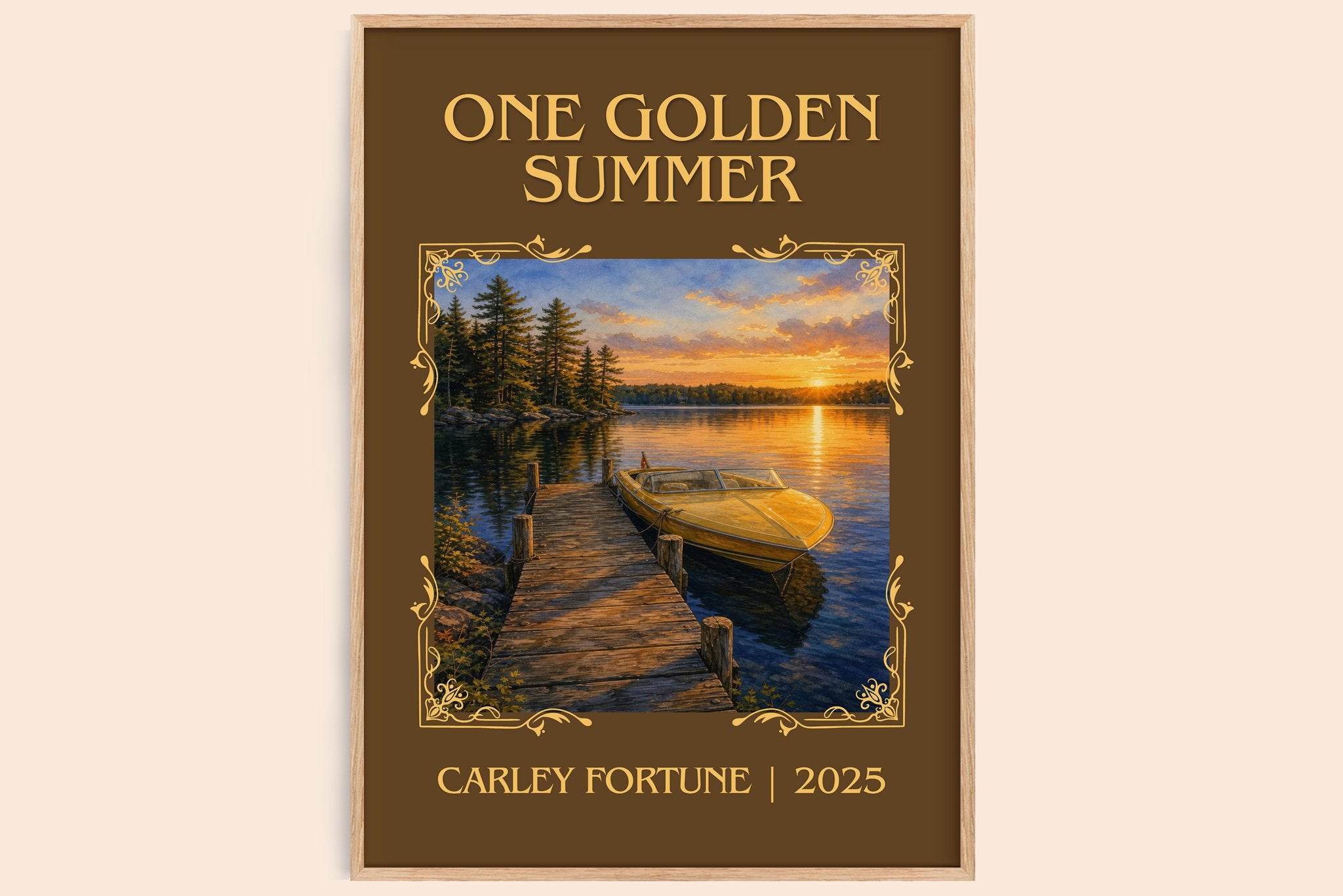 One Golden Summer Classic Book Art Print by Carley Fortune