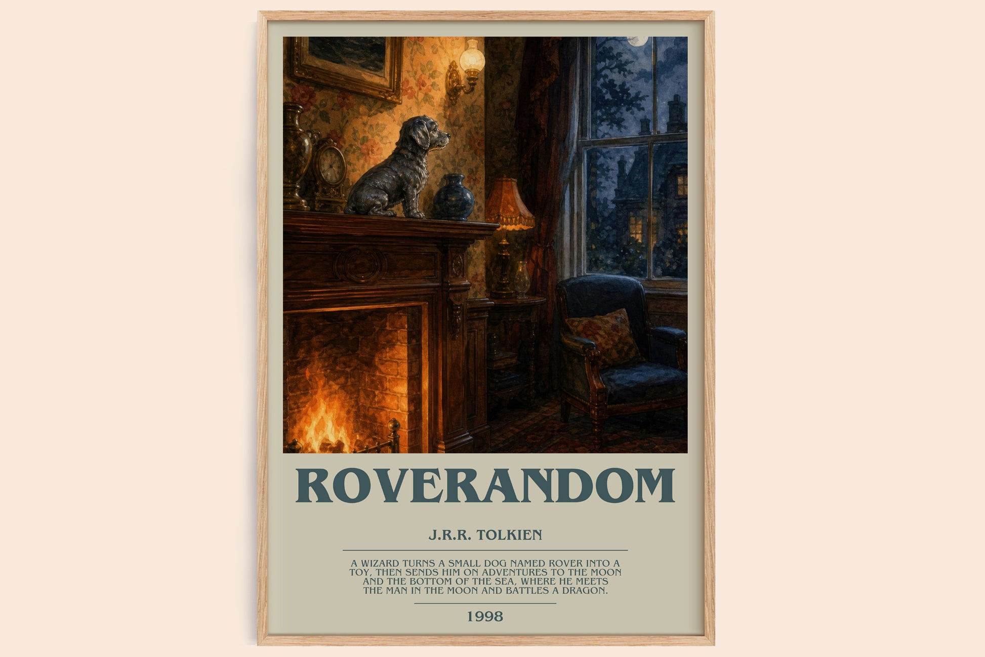 Roverandom bookish book poster by J.R.R. Tolkien – framed literary art print