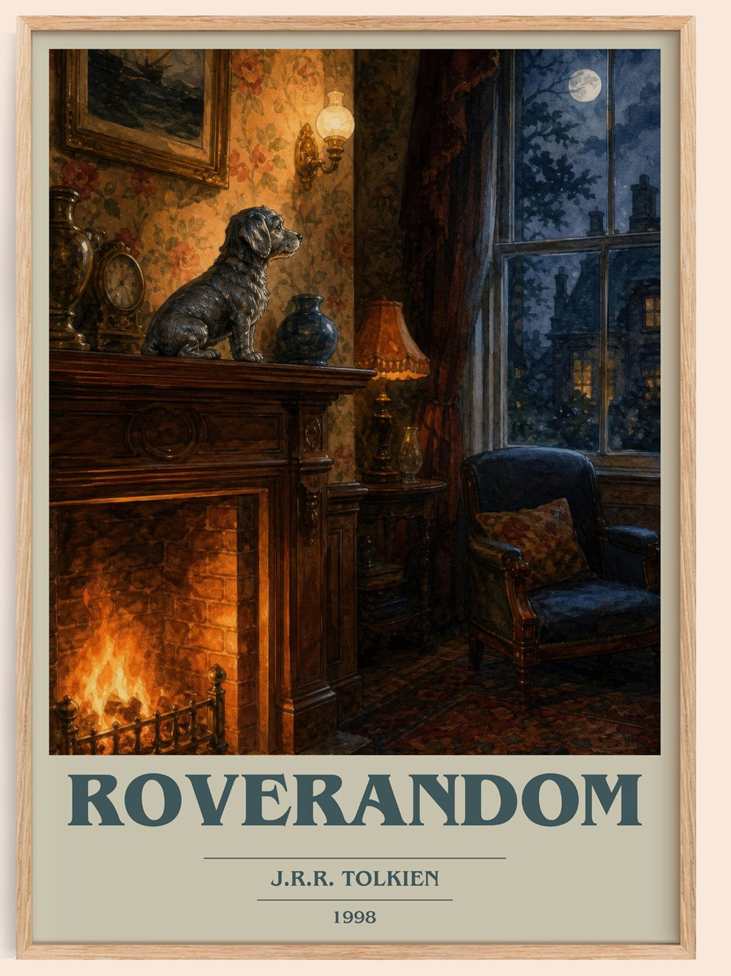 Roverandom book cover book poster by J.R.R. Tolkien – framed literary art print
