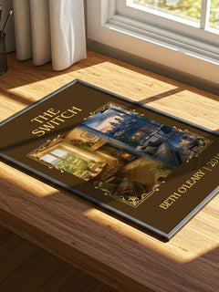 The Switch Classic Book Art Print by Beth O'Leary – print on a sunlit desk