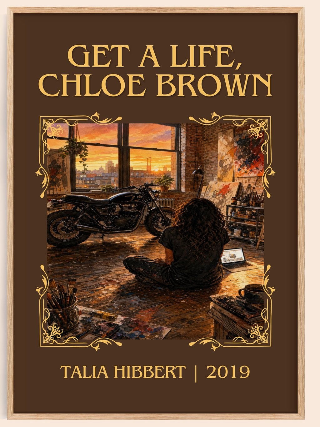Get a Life, Chloe Brown Classic Book Art Print by Talia Hibbert – book poster