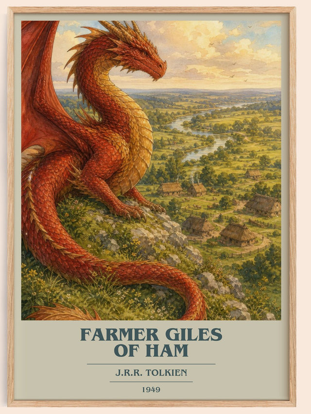 Farmer Giles Of Ham Book Cover Poster by J.R.R. Tolkien
