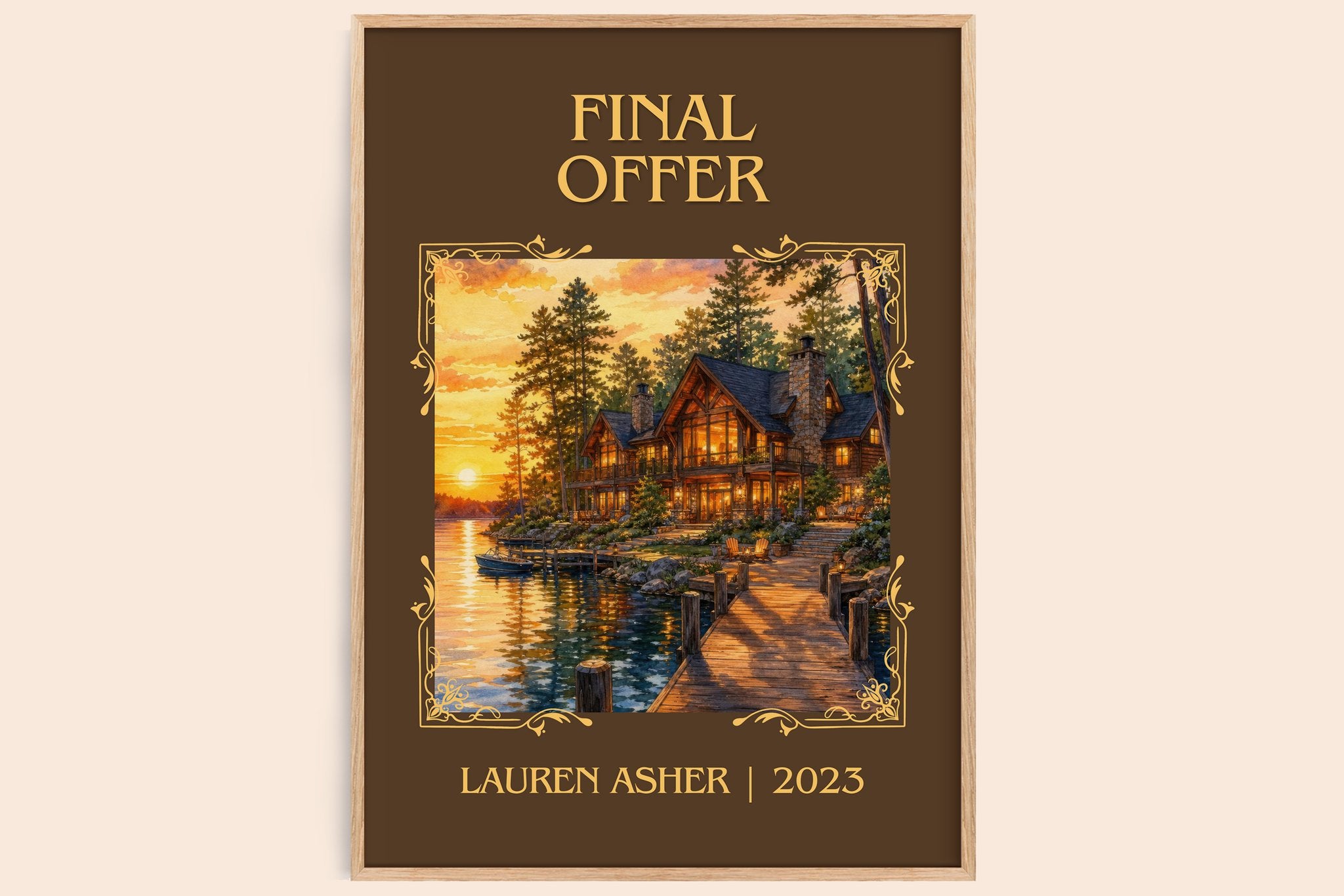 Final Offer Classic Book Art Print by Lauren Asher
