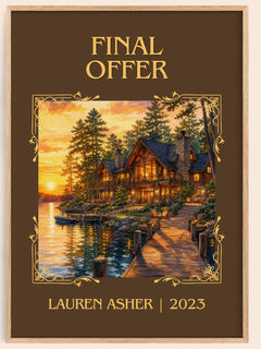 Final Offer Classic Book Art Print by Lauren Asher – book poster