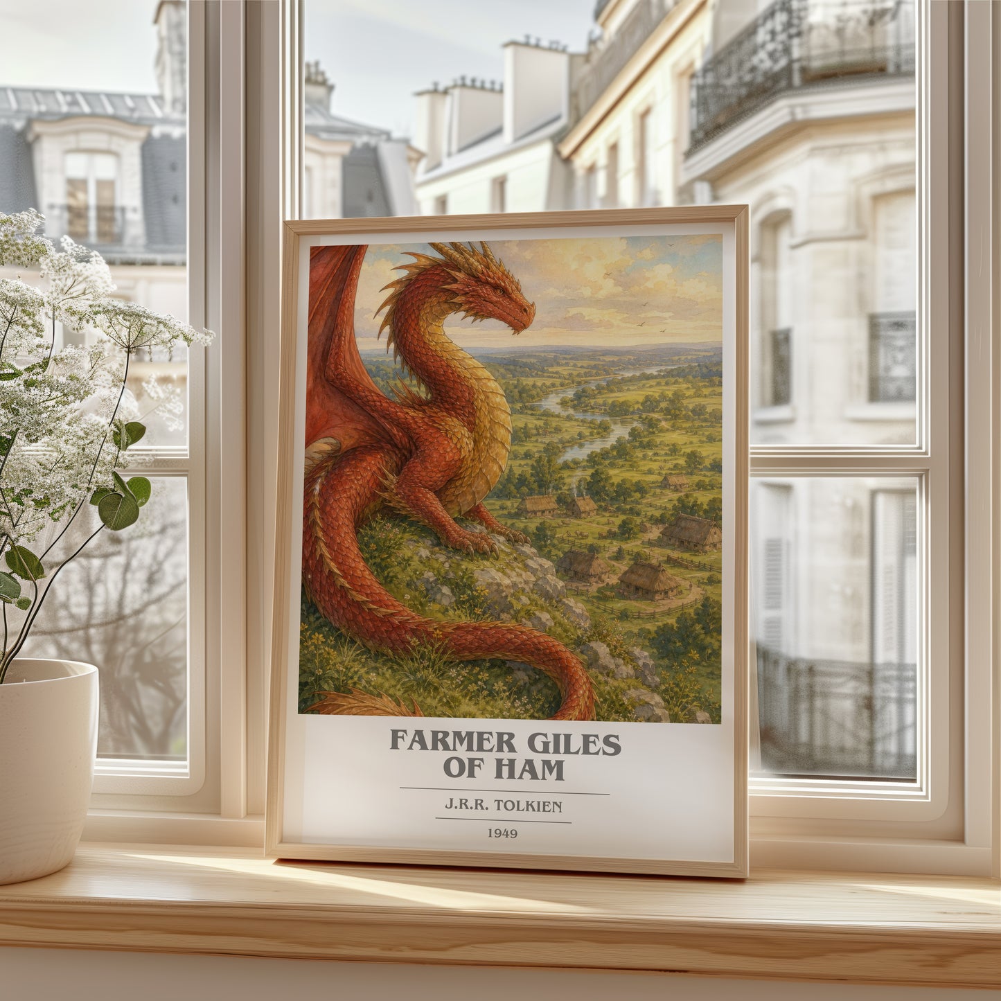 Farmer Giles Of Ham book cover poster colour and style options – J.R.R. Tolkien book art