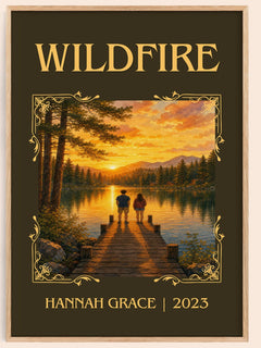 Wildfire Classic Book Art Print by Hannah Grace – book poster