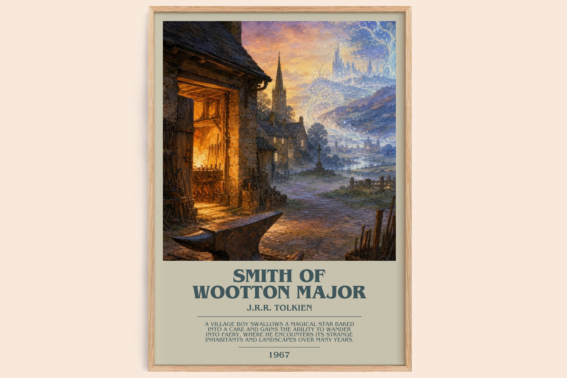 Smith Of Wootton Major bookish book poster by J.R.R. Tolkien – framed literary art print
