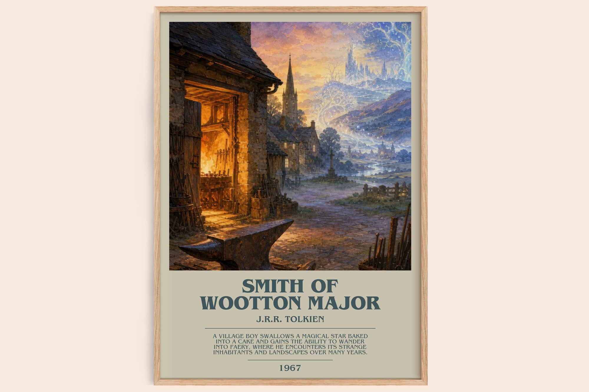 Smith Of Wootton Major bookish book poster by J.R.R. Tolkien – framed literary art print