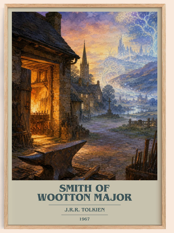 Smith Of Wootton Major book cover book poster by J.R.R. Tolkien – framed literary art print
