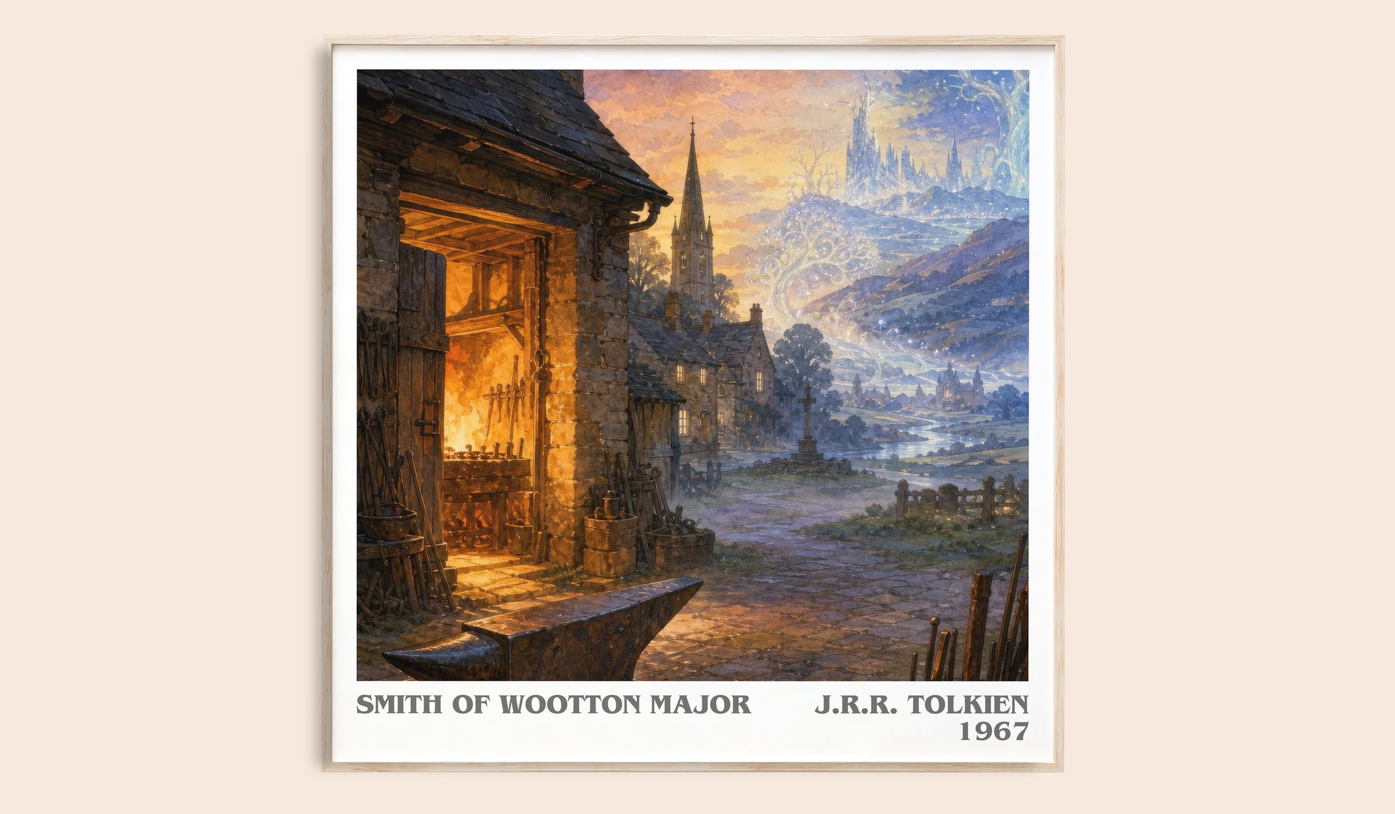 Smith Of Wootton Major literary book poster by J.R.R. Tolkien – framed literary art print