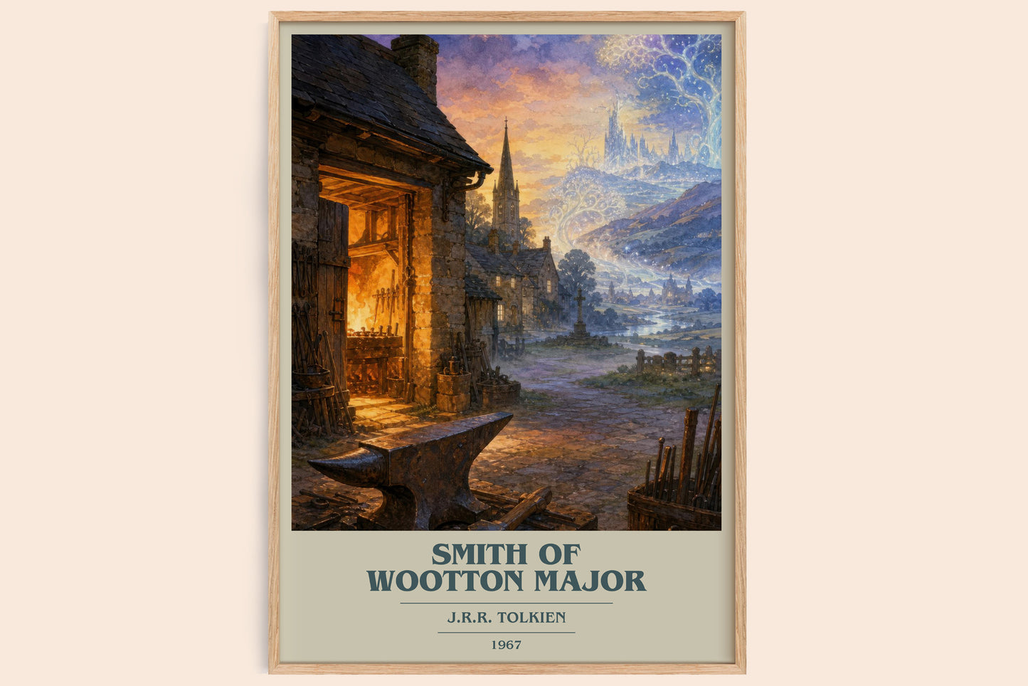 Smith Of Wootton Major book cover book poster by J.R.R. Tolkien – framed literary art print