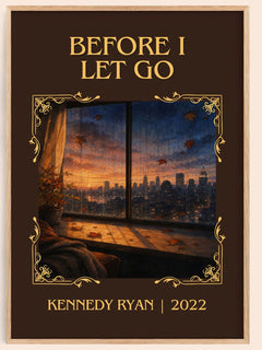 Before I Let Go Classic Book Art Print by Kennedy Ryan – book poster